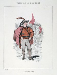 'Le Garibaldien', Paris Commune, 1871.  Artist: Anon
