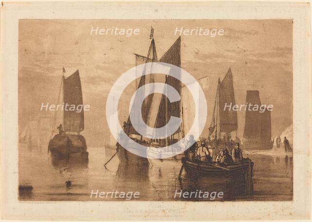 Calm, published 1812. Creator: JMW Turner.