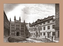 West View of Guildhall Chapel and Blackwell Hall, 1886. Artist: Unknown.