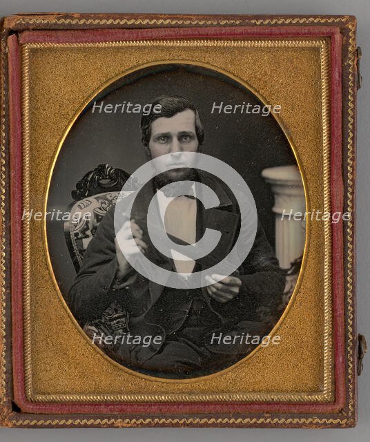 Untitled (Portrait of a Man), 1855. Creator: Unknown.