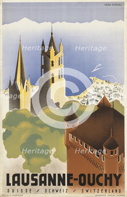 Lausanne - Ouchy, 1936. Creator: Hirzel, Véra (active 1930s).