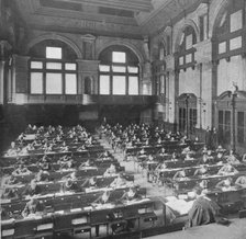 Pupils sitting an examination at the City of London School, c1903 (1903). Artist: Unknown.