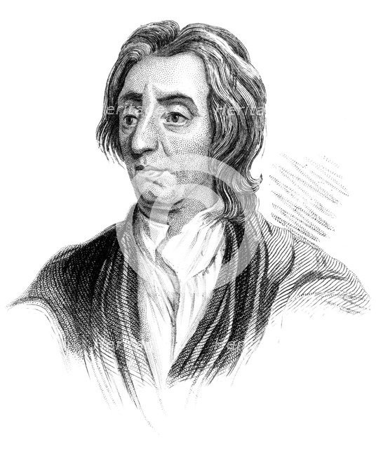 John Locke, English philosopher, (c1850). Artist: Unknown