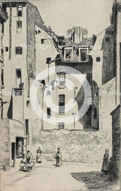 'Impasse du Boeuf', 1915. Artist: Otto J Schneider.