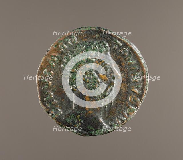 Sestertius Coin of Marcus Aurelius. Head of Marcus Aurelius, about A.D. 180.  Creator: Unknown.