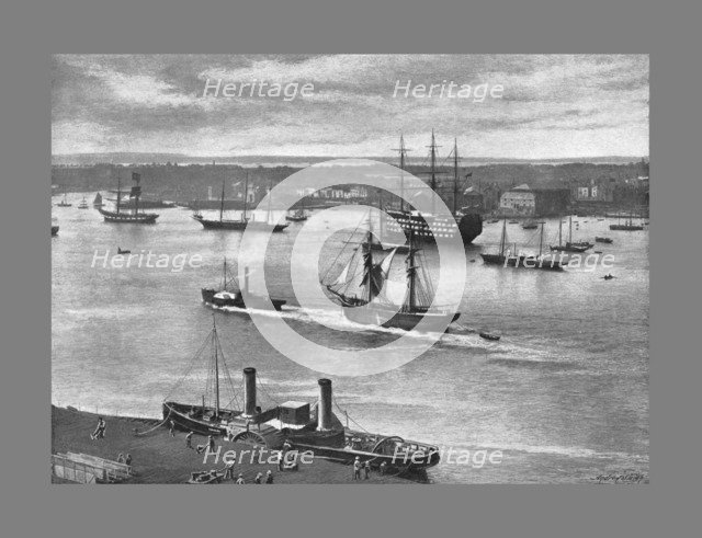 Portsmouth Harbour, c1900. Artist: Alfred John West.
