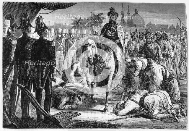 'The Surrender of Moolraj', c1891. Creator: James Grant.