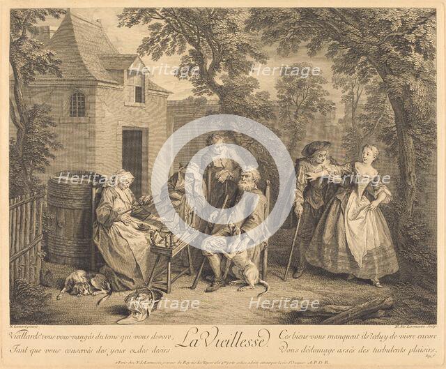 La vieillesse, 1735. Creator: Nicolas de Larmessin.