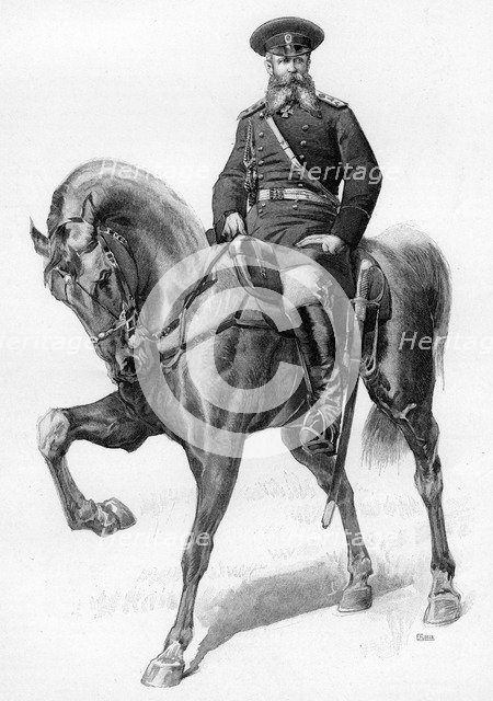 Field Marshal Joseph Gourko, Russian Field Marshal, 19th century.Artist: E Florian