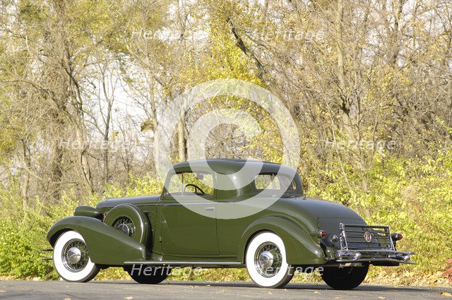 Cadillac V8 355d coupe by Fisher 1934. Artist: Simon Clay.