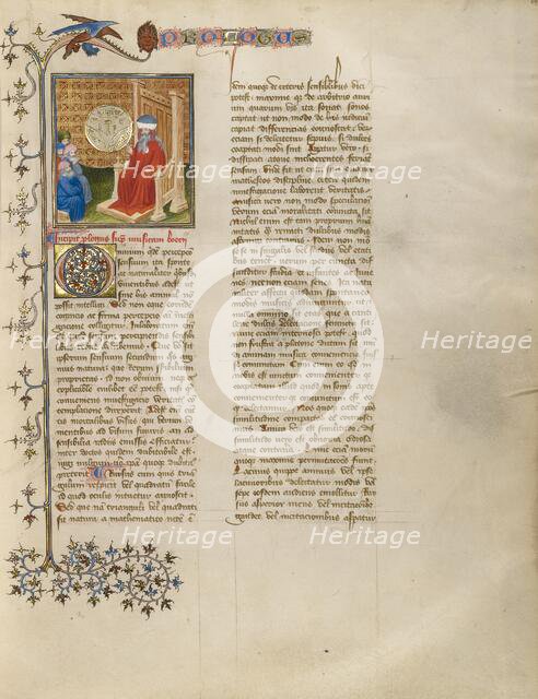 Boethius Discusses Music with a Group of Men; De musica, about 1405. Creator: The Virgil Master.