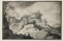 Mountain Landscape with Ruins, c1630. Creator: Pieter Dircksz Santvoort.