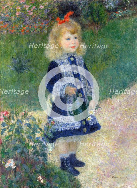 A Girl with a Watering Can, 1876. Artist: Renoir, Pierre Auguste (1841-1919)
