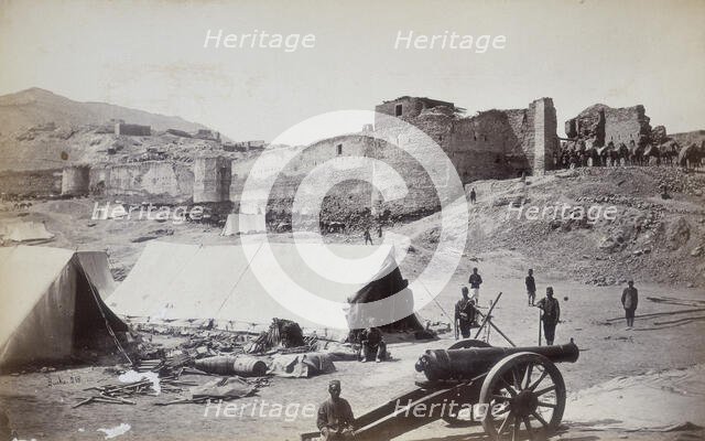 Upper Bala Hissar from the gate above the Residency, Kabul, Afghanistan, c1880. Creator: John Burke.