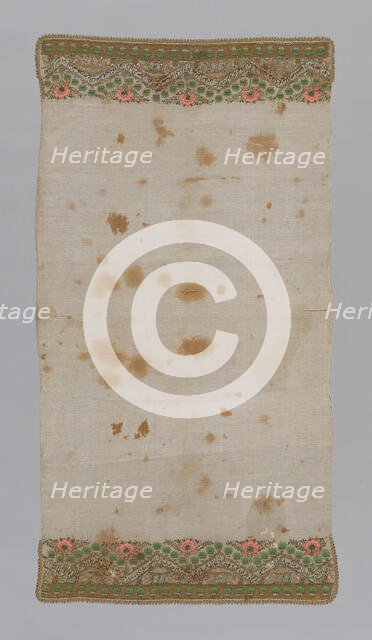 Towel or Napkin, Turkey, 19th century. Creator: Unknown.