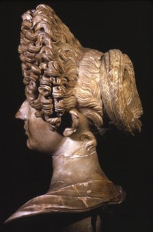 Head of Roman Lady of Flavian Period, late 1st century. Artist: Unknown.