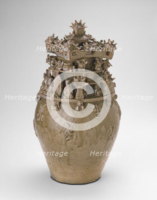 Funerary Urn (Hunping), Western Jin dynasty (A.D. 265-316), late 3rd century. Creator: Unknown.