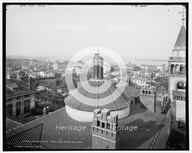 St. Augustine from the Ponce de Leon, c1902. Creator: William H. Jackson.