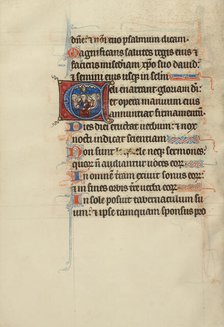 Initial C: Pentecost; Bute Psalter, text and illumination about 1285. Creator: Bute Master.