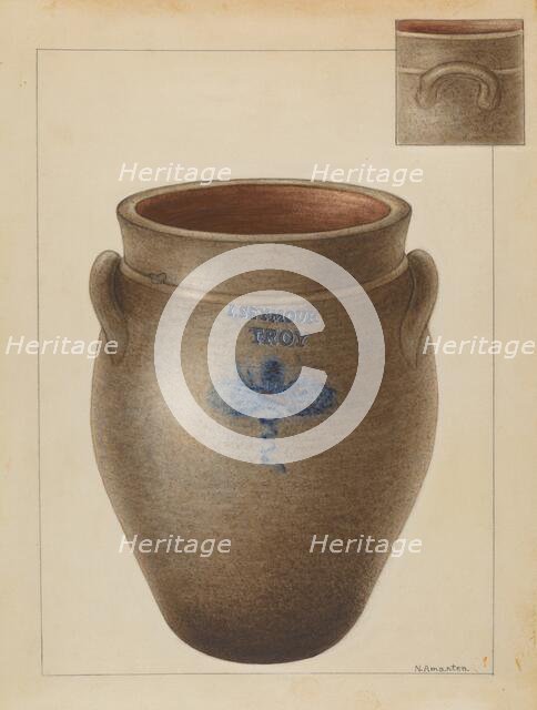 Crock, c. 1936. Creator: Nicholas Amantea.