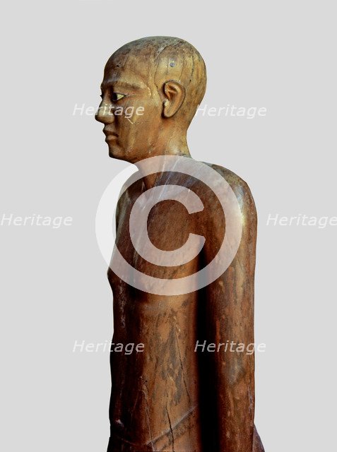 The Chancellor Nakhti made in painted wood.