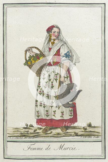 Costumes de Différents Pays, 'Femme de Murcie', c1797. Creator: Jacques Grasset de Saint-Sauveur.