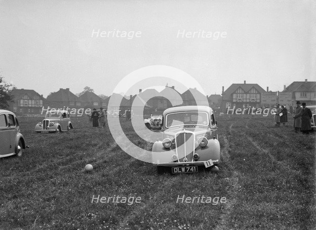 Standard Twelve at the Standard Car Owners Club Gymkhana, 8 May 1938. Artist: Bill Brunell.