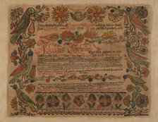 Pa. German Birth Certificate, c. 1936. Creator: Myra Newswanger.