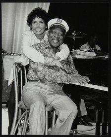 Count Basie and Lena Horne at the Grosvenor House Hotel, London, 1979. Artist: Denis Williams