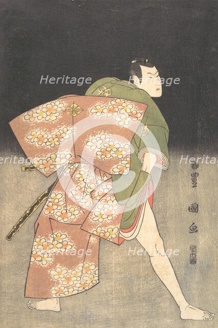 Bando Minosuke (Mitsugoro III) in the Role of a Young Samurai, 1796. Creator: Utagawa Toyokuni I.