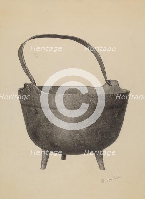 Kettle, c. 1940. Creator: Maurice Van Felix.