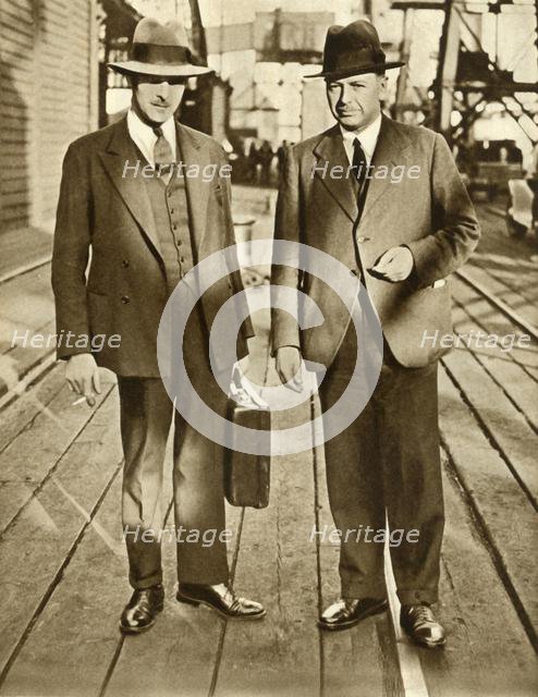 Thornton and MacDonald released after the Metro-Vickers Affair, 1933, (1935). Creator: Unknown.
