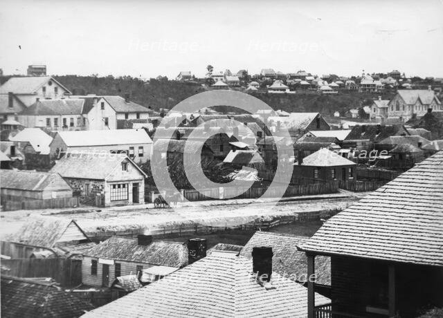 Elizabeth Street, Brisbane (Qld), 1863 before the 1864 fires. Creator: Unknown.