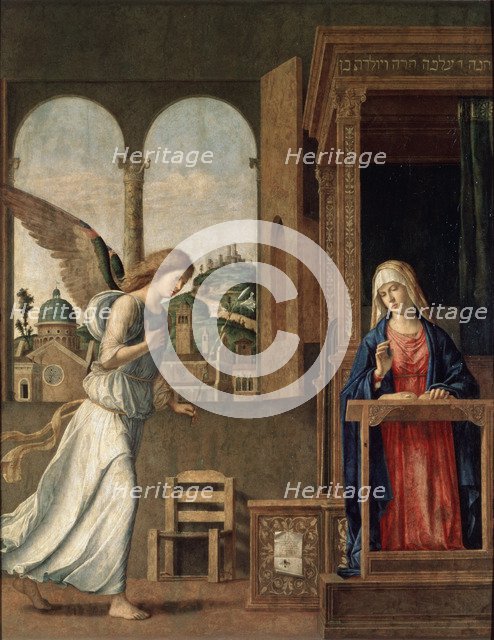 'The Annunciation', 1495.  Creator: Giovanni Battista Cima da Conegliano.