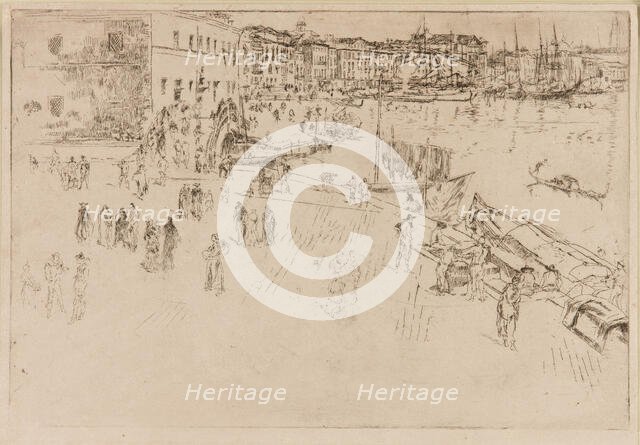 The Riva, 1879-1880. Creator: James Abbott McNeill Whistler.