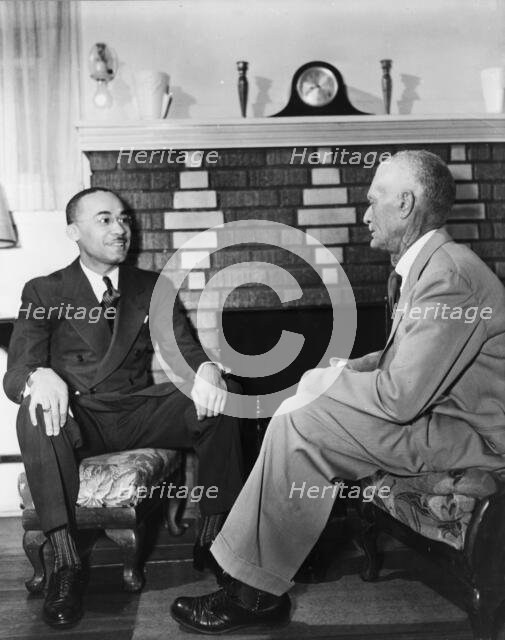 Mr. James A. Colston, president of Bethune-Cookman College and his father..., Florida, 1943. Creator: Gordon Parks.