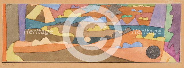 Watercolor, miniature, 1916. Creator: Klee, Paul (1879-1940).