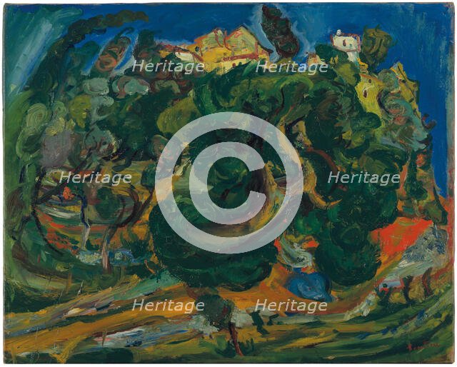 Landscape of the South, 1922-1923. Creator: Soutine, Chaim (1893-1943).