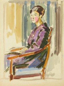 Sketch for a Portrait, c1910s. Creator: Verner Thome.