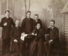 Portrait of the family of Sophia Perovskaya, 1860s. Artist: Unknown