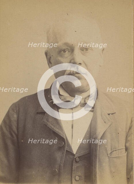 Martin. Constant. 53 ans, né le 5/4/39 à Santrevaux (Basses-Alpes). Crémier. Anarchiste. 2..., 1892. Creator: Alphonse Bertillon.