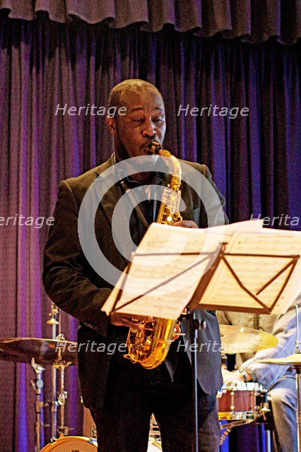 Tony Kofi, Watermill Jazz Club, Dorking, Surrey, 2015.  Artist: Brian O'Connor.