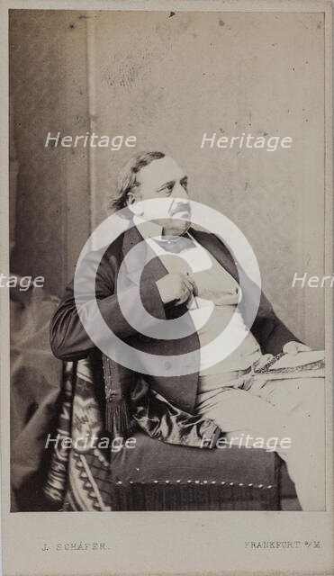 Portrait of the composer Friedrich von Flotow (1812-1883), 1883. Creator: Photo studio J. Schäfer, Frankfurt  .