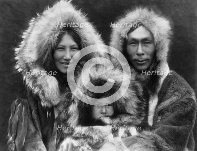 A family group-Noatak, c1929. Creator: Edward Sheriff Curtis.