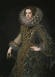 Portrait of Elisabeth of France (1602-1644), Queen consort of Spain, c. 1620. Artist: Anonymous  