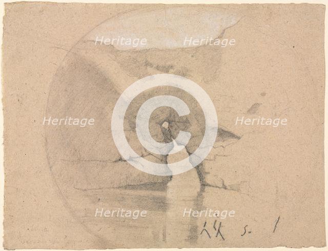 Sorrente, Bains de la Reine Jeanne. Creator: Henri Joseph Harpignies (French, 1819-1916).