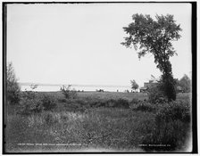 Beach Drive and Lake Onondaga, Syracuse, between 1890 and 1901. Creator: Unknown.