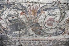 Acanthus frieze, mosaic pavement in the Great Palace of Constantinople, 4th-6th century. Creator: Unknown.