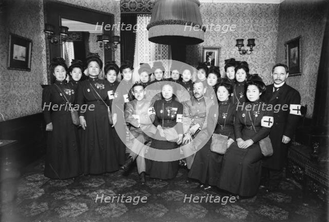 Japanese Red Cross delegation en route to Europe, 1/12/15, 1915. Creator: Bain News Service.