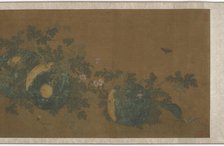 Melon vines, flowers, and insects, 1368-1644. Creator: Unknown.